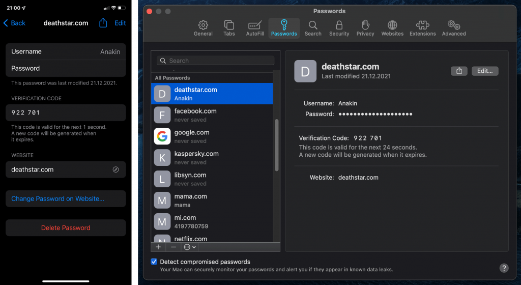 Los nuevos autenticadores integrados en iOS y mac OS no pueden reemplazar a una aplicación dedicada