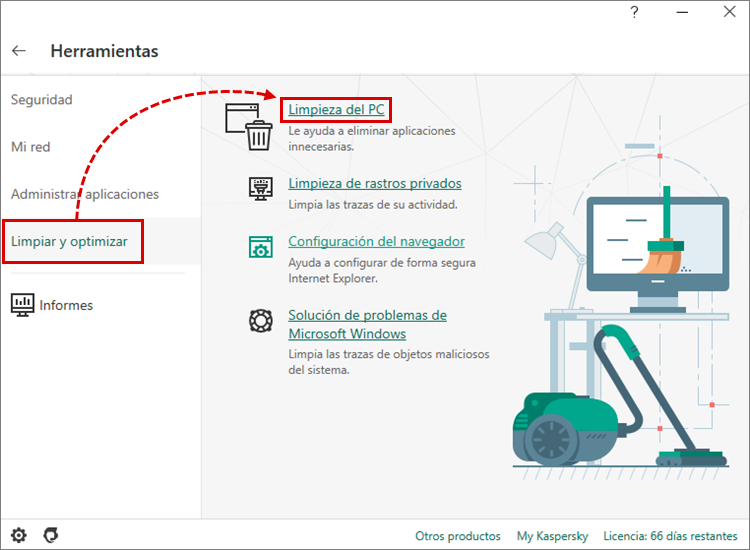 La limpieza periódica de los archivos basura de tu PC ayuda a mantener su alto rendimiento