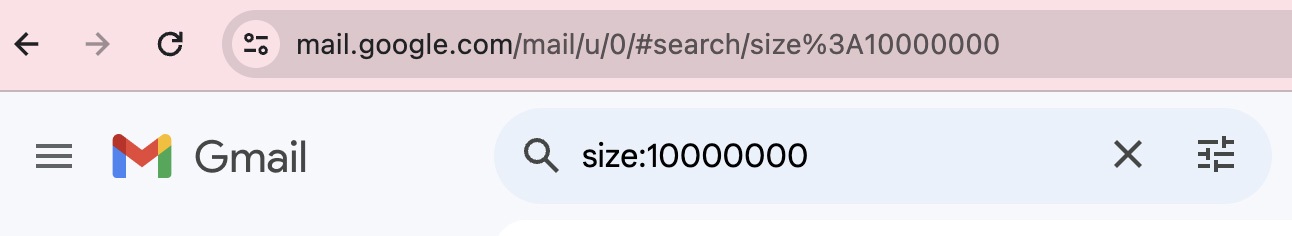 Come trovare tutte le e-mail di grandi dimensioni in Gmail