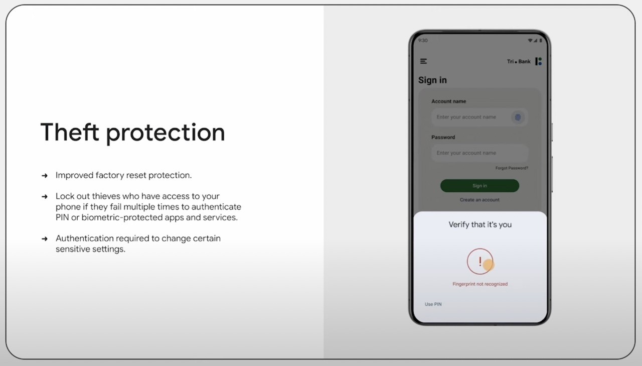 Nuove funzionalità antifurto in Android