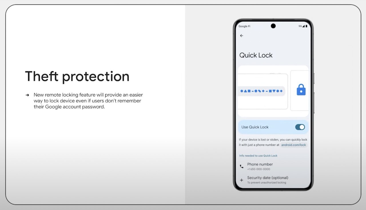 Blocco remoto degli smartphone Android in caso di furto