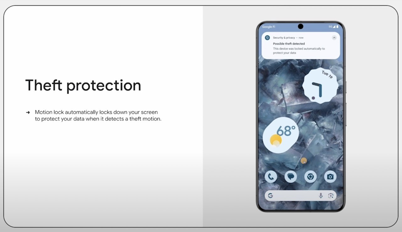 Olası hırsızlık durumunda otomatik Android akıllı telefon kilitleme