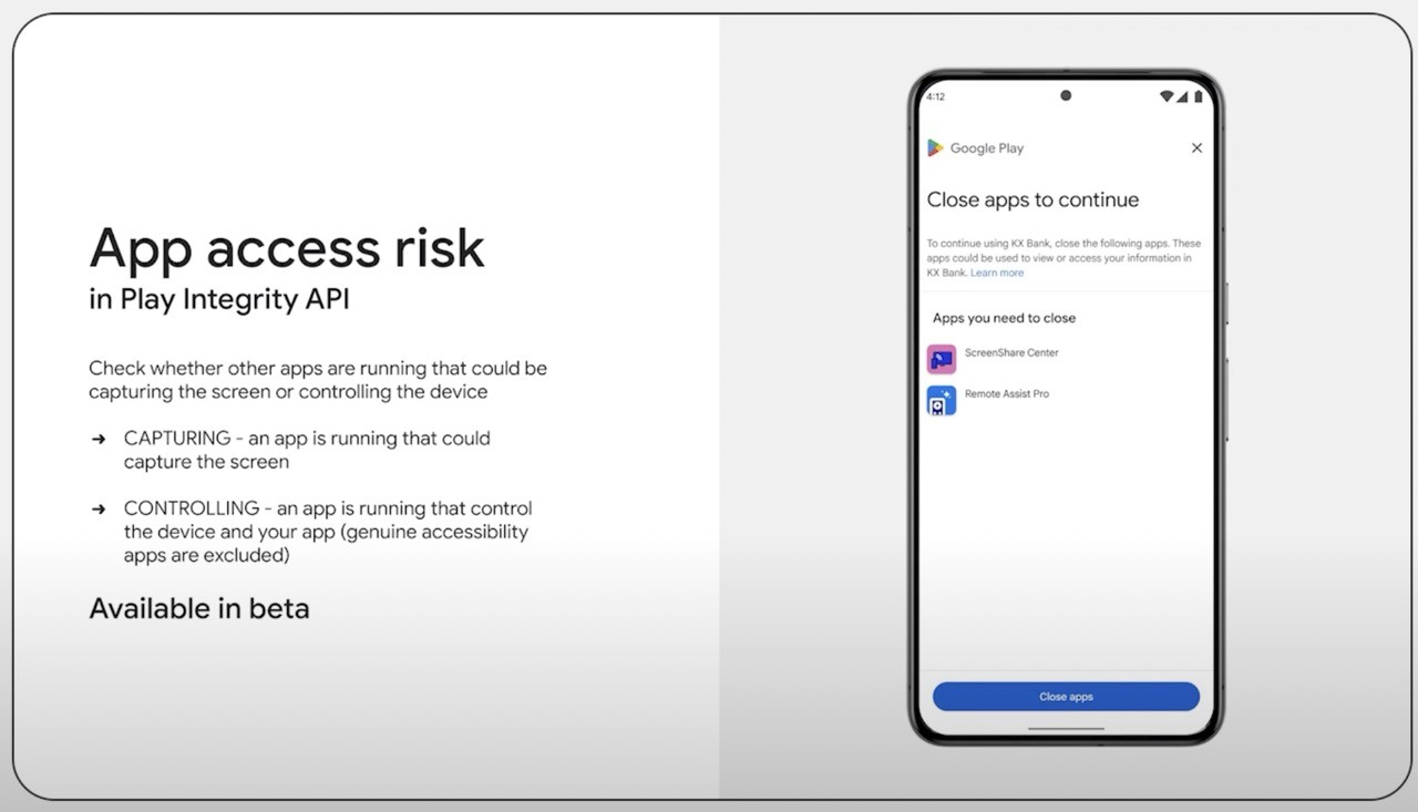 Android 15'te Play Integrity API uyarısı