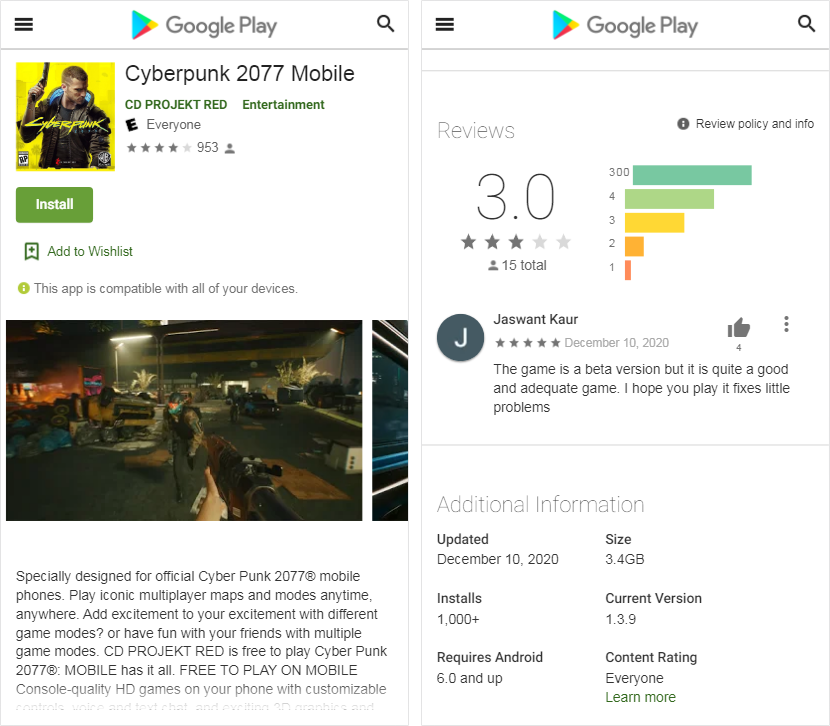 Des airs de Google Play